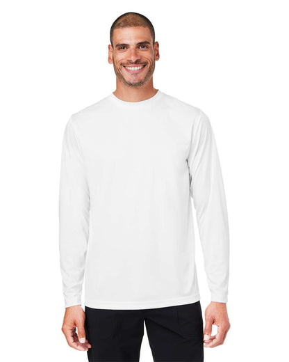 CORE365 Unisex Capital Long Sleeve Performance T-Shirt CE10L #colormdl_White