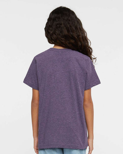 LAT Youth Fine Jersey Tee 6101 #colormdl_Wisteria Blackout
