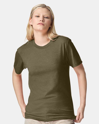 American Apparel Unisex CVC Tee 2001CVC #colormdl_Heather Olive