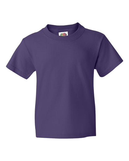 Fruit of the Loom HD Cotton Youth Short Sleeve T-Shirt 3930BR #color_Purple