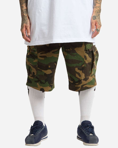 Shaka Wear Men's Fleece Cargo Shorts SHFCS #colormdl_Camo Green