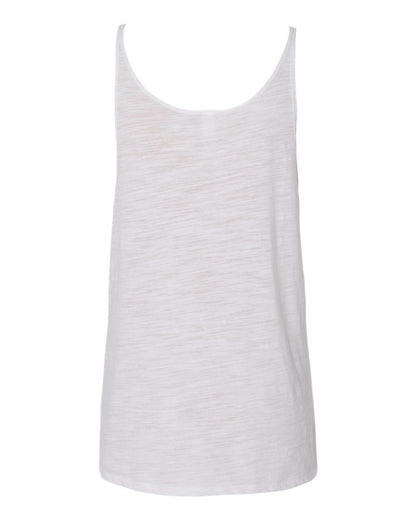 BELLA + CANVAS Women's Slouchy Tank 8838 #color_White Slub