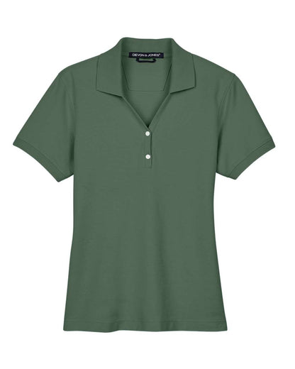 Devon & Jones Women's Pima Piqué Polo D100W #color_Dill