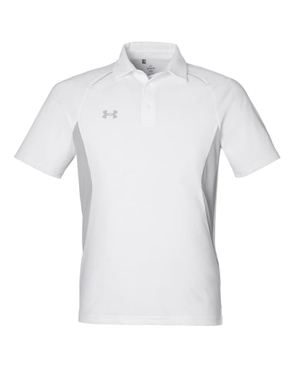 Under Armour Men's Title Polo 2.0 1383263 #color_White/ Mod Grey