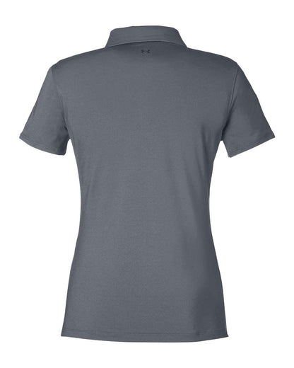 Under Armour Women's Recycled Polo 1385910 #color_Castlerock/ White