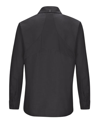 Red Kap Women's Long Sleeve Mimix Work Shirt SX11 #color_Black