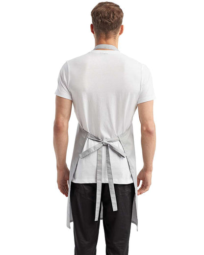 Artisan Collection by Reprime Recycled Pocket Bib Apron RP154 #colormdl_Silver