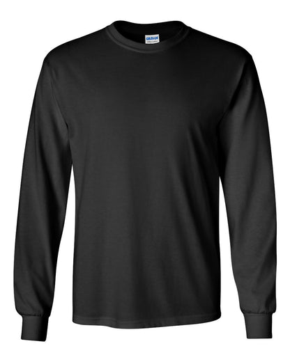 Gildan Ultra Cotton® Long Sleeve T-Shirt 2400 #color_Black