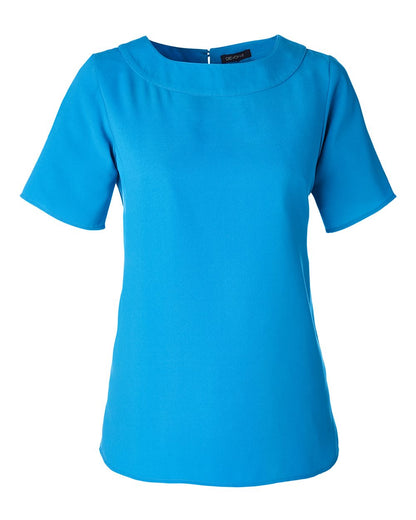 Devon & Jones Women's Perfect Fit™ Boat Neck Blouse DP613W #color_Ocean Blue