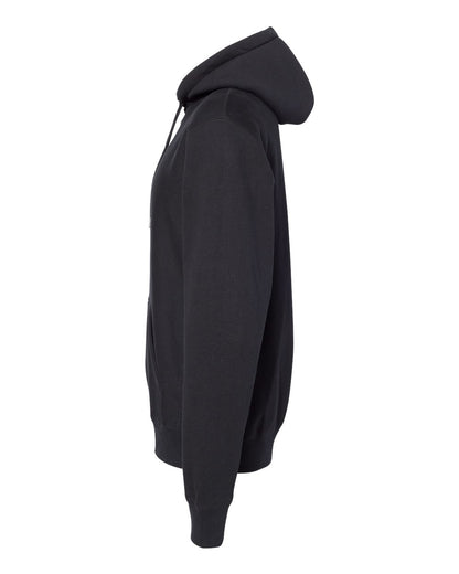 Independent Trading Co. Unisex Legend Premium Heavyweight Cross-Grain Hooded Sweatshirt IND5000P #color_Black