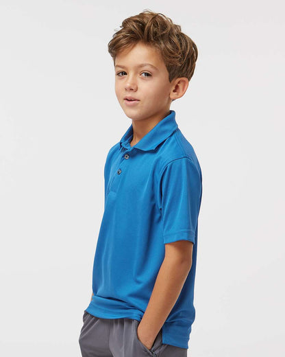 Paragon Youth Saratoga Performance Mini Mesh Polo 108Y #colormdl_Turquoise