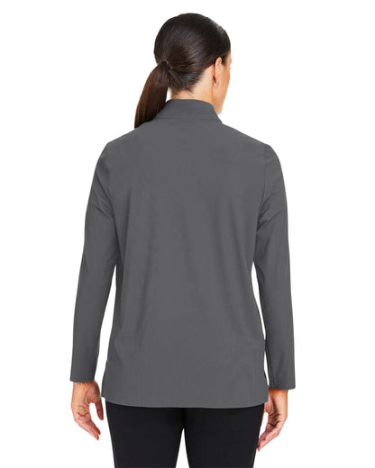 Devon & Jones Women's CrownLux Performance® Windsor Welded Quarter-Zip Pullover DG410W #colormdl_Graphite
