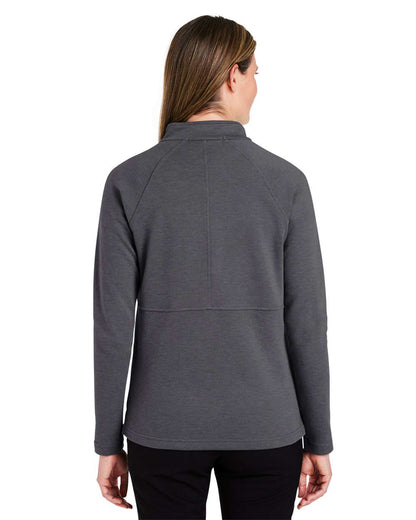 Devon & Jones Women's New Classics® Charleston Quarter-Zip Pullover DG481WZ #colormdl_Black Melange