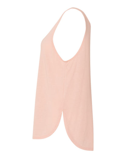 BELLA + CANVAS Women's Flowy Tank with Side Slit 8802 #color_Peach