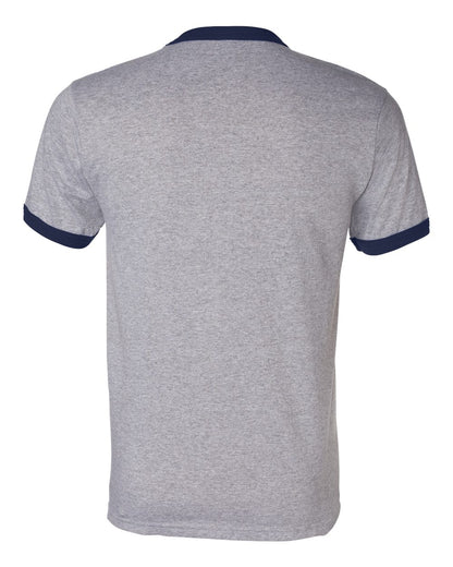 Augusta Sportswear 50/50 Ringer T-Shirt 710 #color_Athletic Heather/ Navy