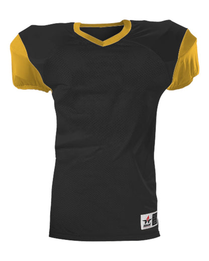 Alleson Athletic Youth Pro Game Football Jersey 751Y #color_Black/ Gold