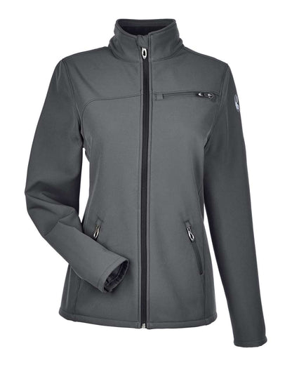 Spyder Women's Transport Soft Shell Jacket 187337 #color_Polar/ White