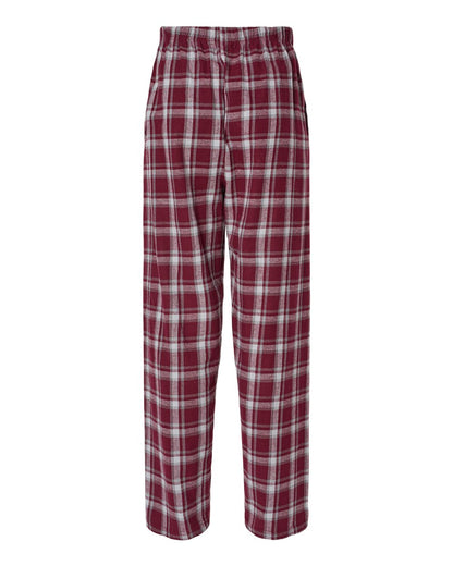 Boxercraft Harley Flannel Pants BM6624 #color_Heritage Maroon Plaid