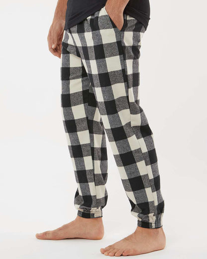 Burnside Flannel Jogger 8810 #colormdl_Ecru/ Black