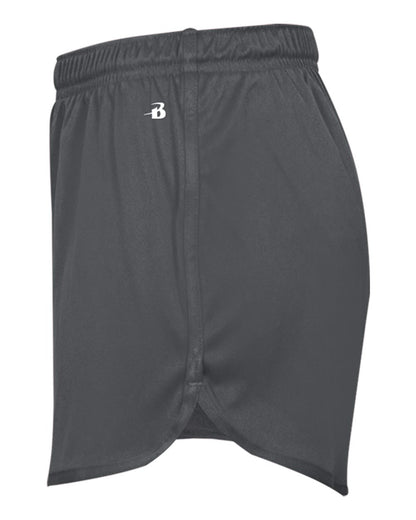 Alleson Athletic Women's B-Core Track Shorts 7278 #color_Graphite