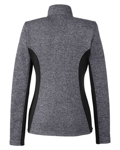 Spyder Women's Constant Full-Zip Sweater Fleece Jacket 187335 #color_Black Heather/ Black