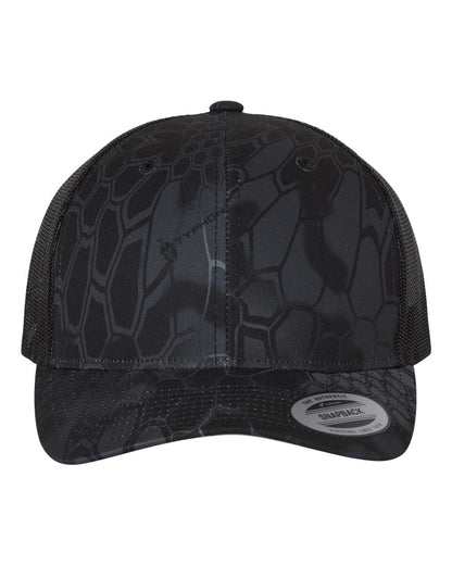YP Classics Retro Trucker Cap 6606 #color_Kryptek Typhon