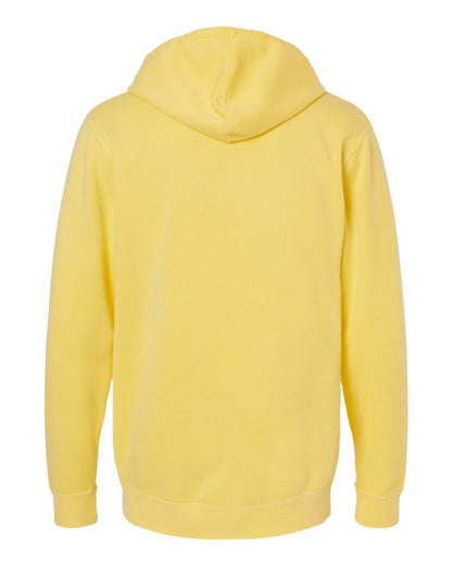 Independent Trading Co. Unisex Midweight Pigment-Dyed Hooded Sweatshirt PRM4500 #color_Pigment Yellow
