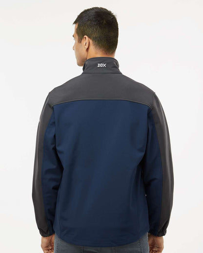 DRI DUCK Men's Tall Motion Soft Shell Jacket 5350T #colormdl_Deep Blue/ Charcoal