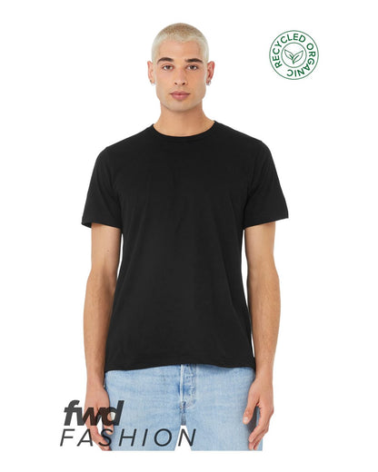 BELLA + CANVAS FWD Fashion Jersey Recycled Organic Tee 3001RCY #colormdl_Solid Black Blend