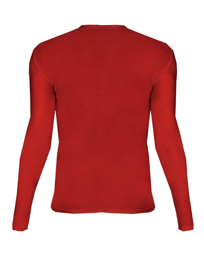 Badger Men's Pro-Compression Long Sleeve T-Shirt 4605 #color_Red