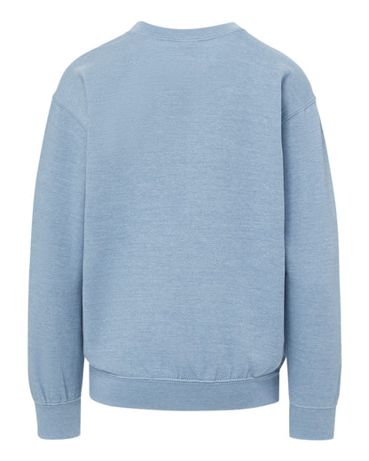 MV Sport Youth Buddy Crewneck Sweatshirt 23154Y #color_Light Denim Heather