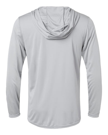 Holloway Men's Momentum Hooded Long Sleeve T-Shirt 222830 #color_Silver