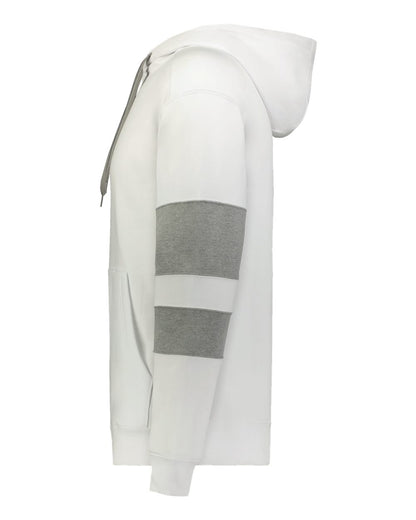 Holloway Unisex Jackson Way Hooded Sweatshirt 229576 #color_White/ Charcoal Heather