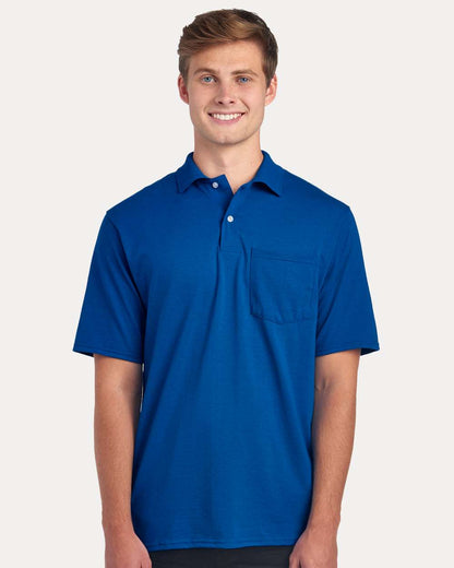 JERZEES Men's Dri-Power® Polo with Pocket 436MP #colormdl_Royal