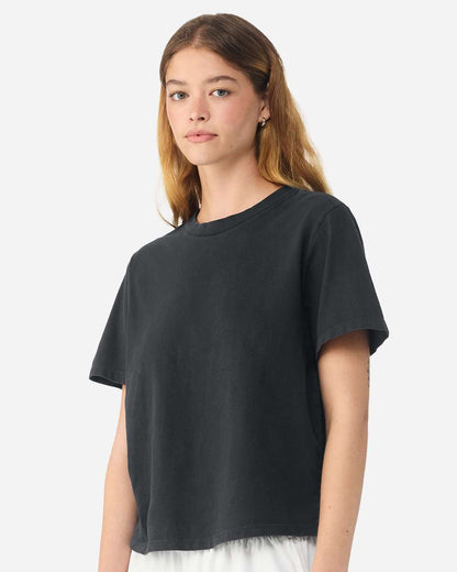 BELLA + CANVAS Women's Garment-Dyed Tee 6110GD #colormdl_Washed Black