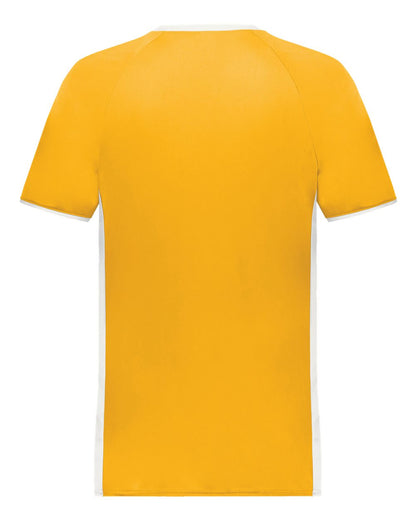 Augusta Sportswear Cutter V-Neck Jersey 6907 #color_Gold/ White