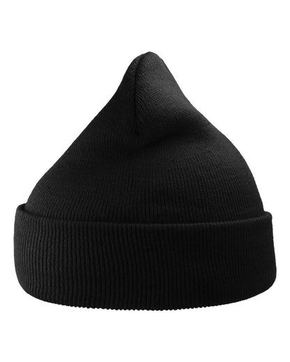 Atlantis Headwear Sustainable 12" Knit WIND #color_Black