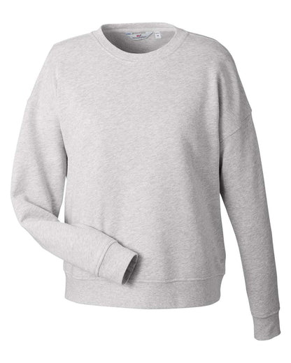 vineyard vines Women's Garment-Dyed Crewneck Sweatshirt K002794 #color_Grey Heather