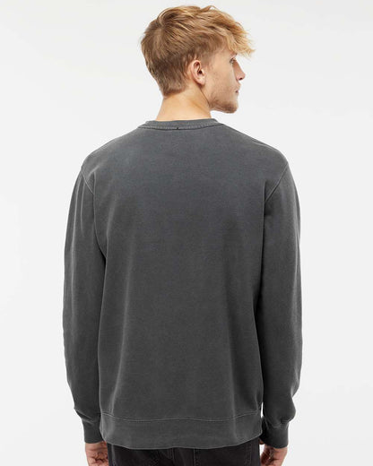 Independent Trading Co. Midweight Pigment-Dyed Crewneck Sweatshirt PRM3500 #colormdl_Pigment Black