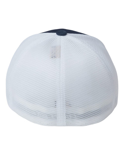 Flexfit Unipanel™ Trucker Cap 5511UP #color_Melange Navy/ White