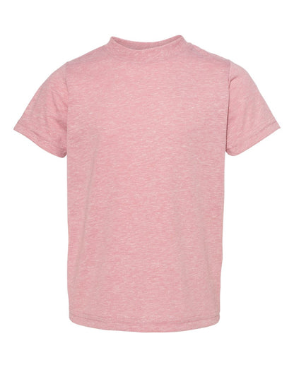 Rabbit Skins Toddler Harborside Mélange T-Shirt 3391 #color_Mauvelous Melange