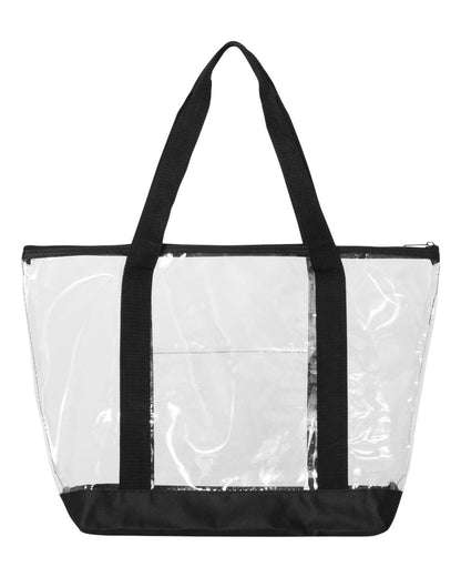 Liberty Bags Clear Boat Tote 7009 #color_Black