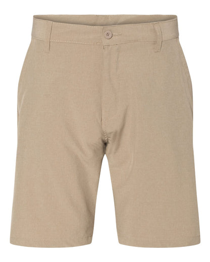 Burnside Hybrid Stretch Shorts 9820 #color_Khaki Heather