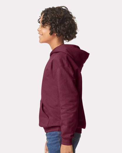 Gildan Softstyle® Youth Midweight Hooded Sweatshirt SF500B #colormdl_Maroon