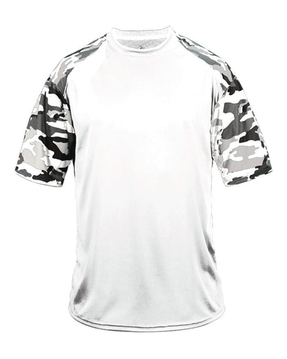 Badger Camo Sport T-Shirt 4141 #color_White/ White Camo