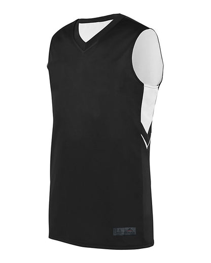 Augusta Sportswear Alley-Oop Reversible Jersey 1166 #color_Black/ White