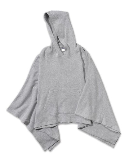 MV Sport Women's Amanda Fleece Poncho W17125 #color_Grey Heather