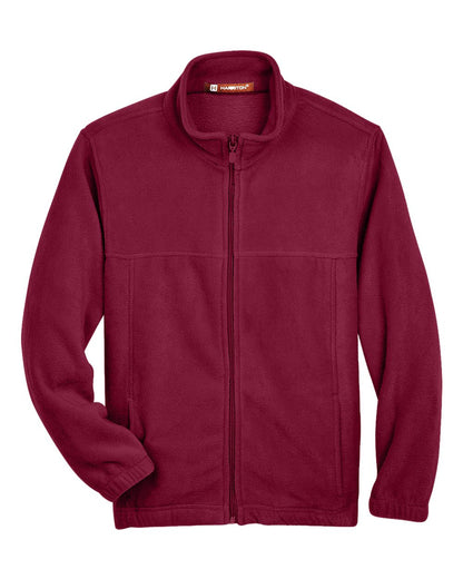 Harriton Youth Full-Zip Fleece M990Y #color_Wine
