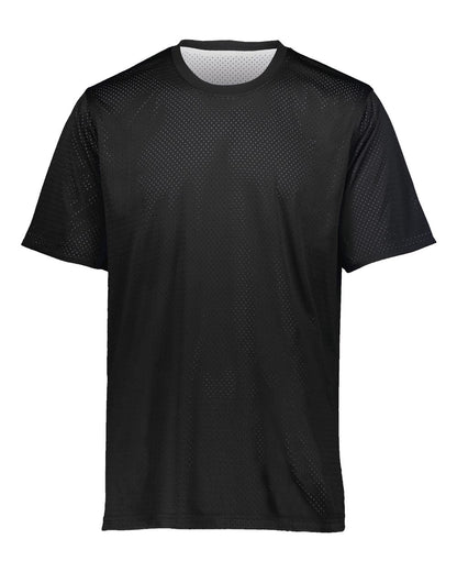 Augusta Sportswear Unisex Mesh Reversible Jersey 1602 #color_Black/ White