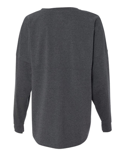 J. America Unisex Game Day Jersey Long Sleeve T-Shirt 8229 #color_Charcoal Heather